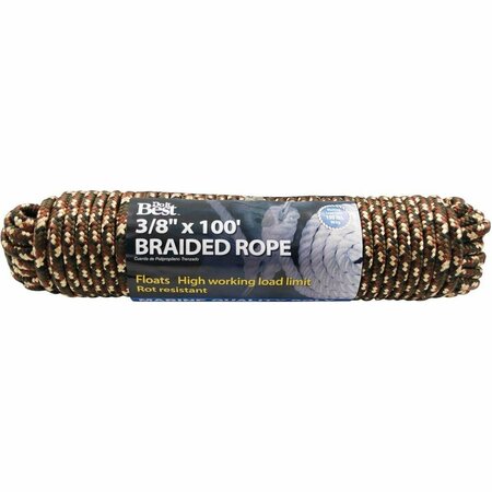 ALL-SOURCE 3/8 In. x 100 Ft. Camouflage Diamond Braided Polypropylene Packaged Rope 703140